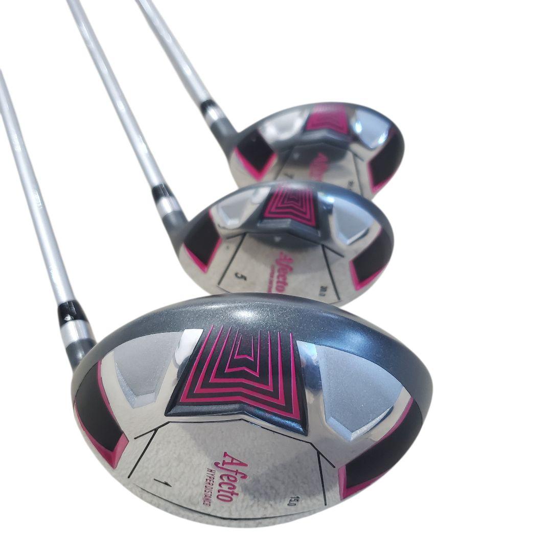 【未使用に近い】Afecto レディース ゴルフ クラブ・バッグセット 8本 L