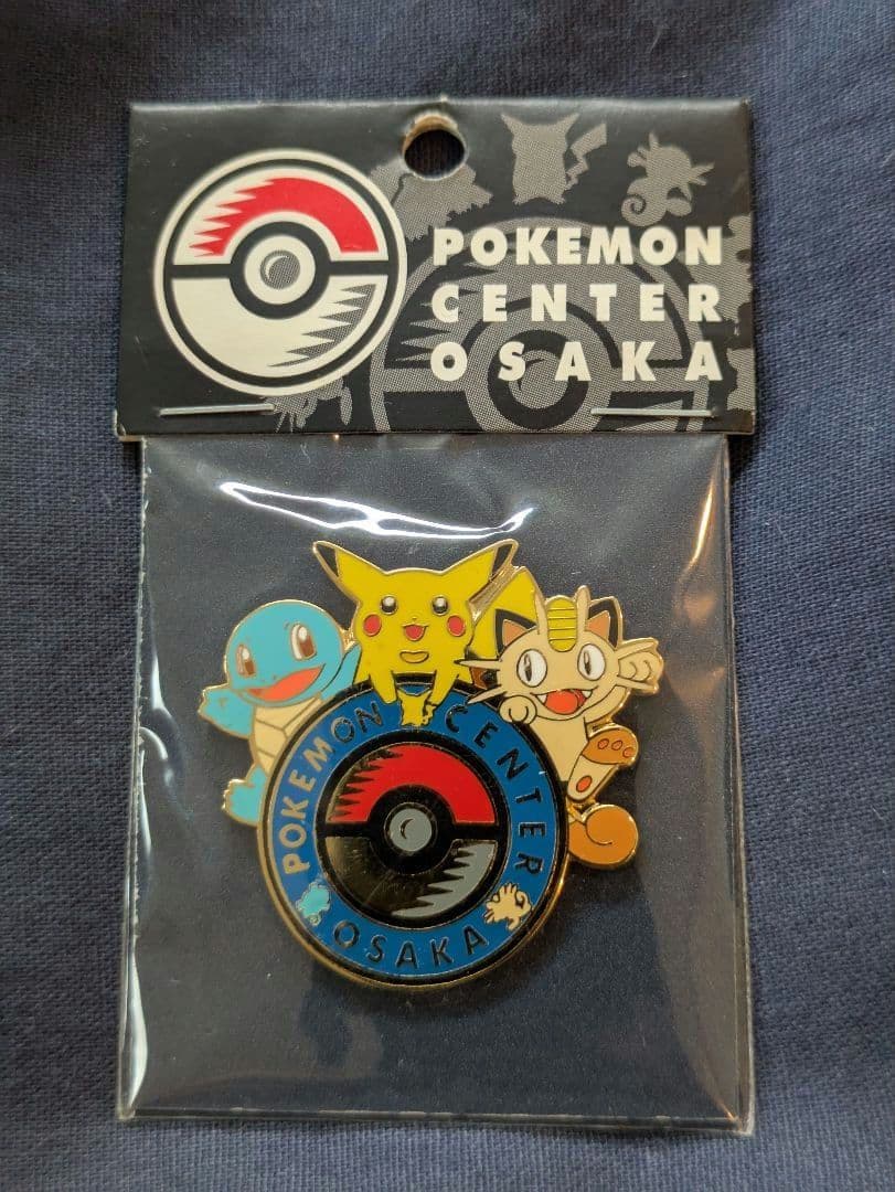 ポケモンセンター オーサカ 初代 ピンズ ゼニガメ ピカチュウ ニャース 大阪