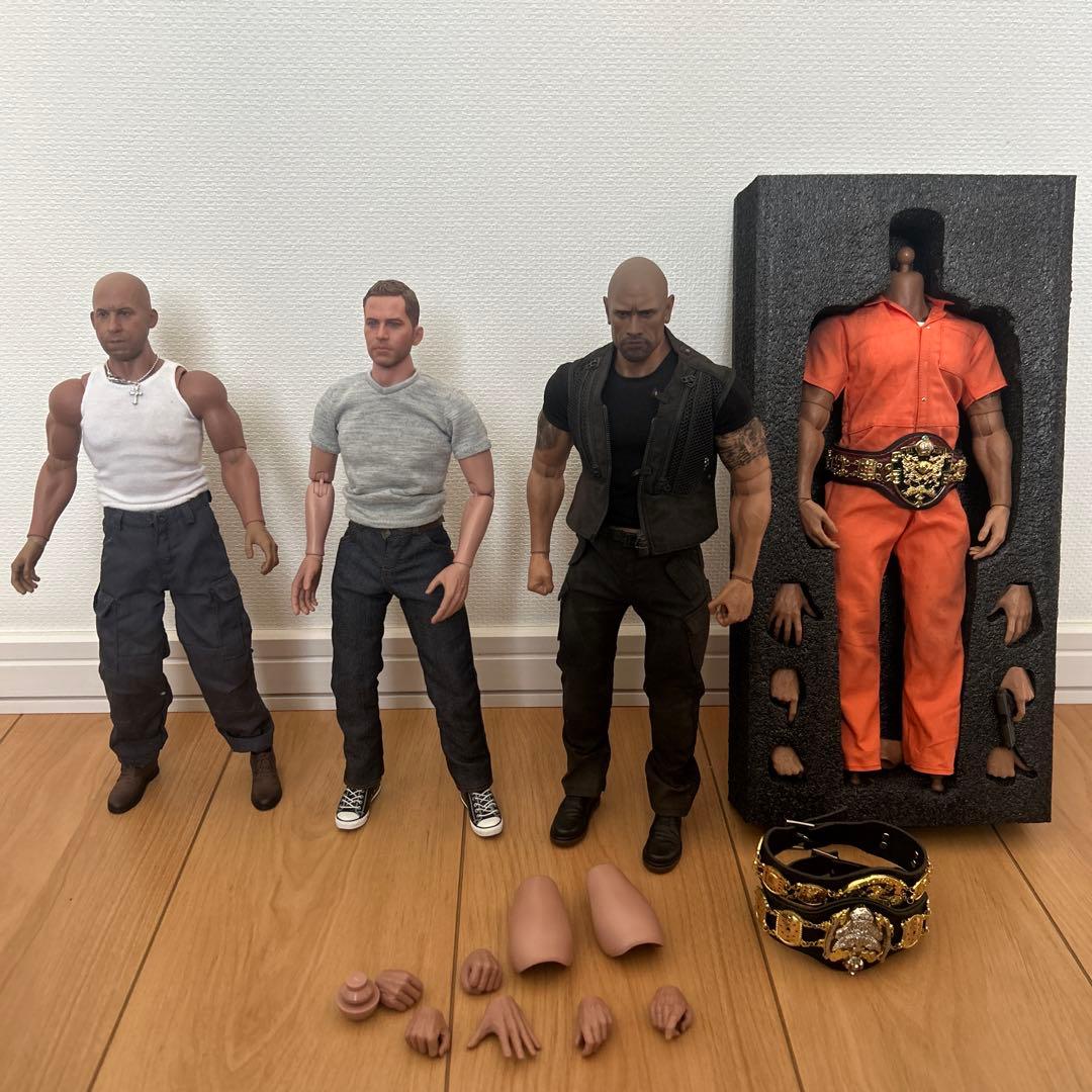 ワイスピ　1/6 フィギュア3体セット+素体