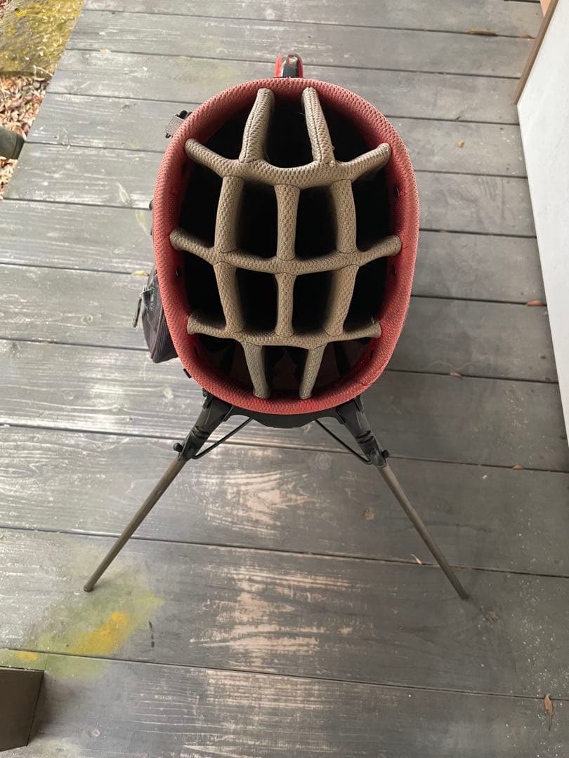 Nike ゴルフスタンドバッグ グレー/レッド