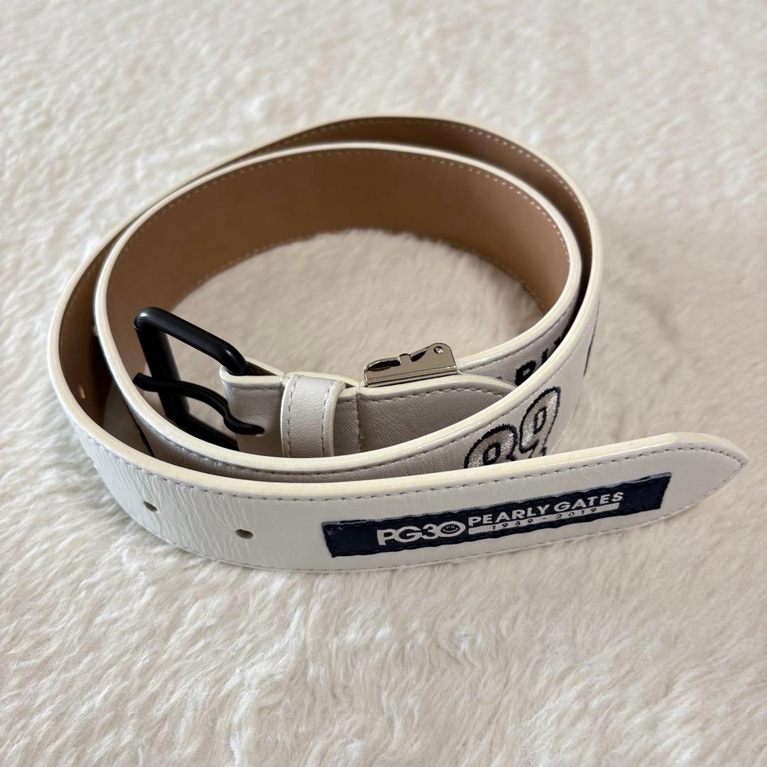 パーリーゲイツ 30周年記念限定 レザー刺繍ベルト max90cm ユニセックス