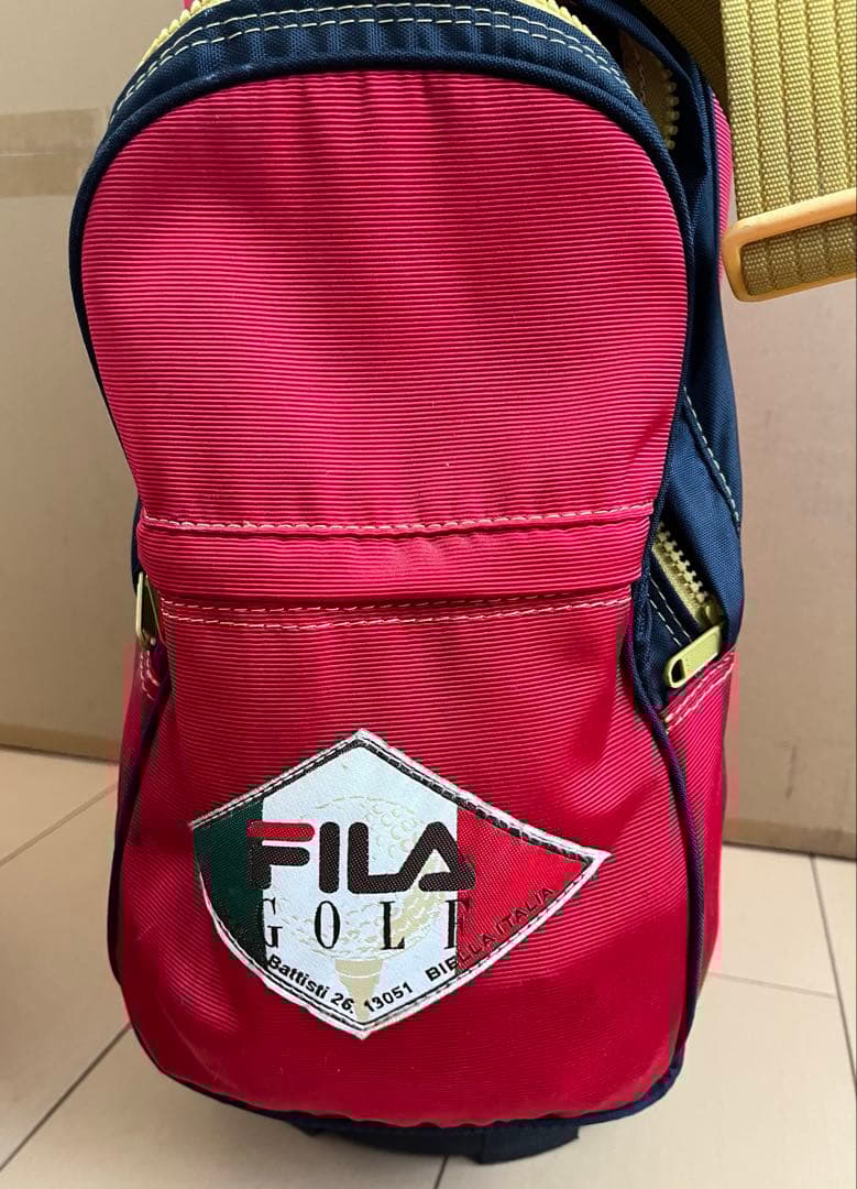 FILA キャディバッグ & クラブ12本セット　レッド