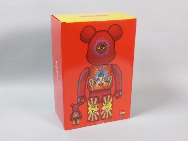 現代美術 田名網敬一『100% & 400%MEDICOM TOY赤』0127B