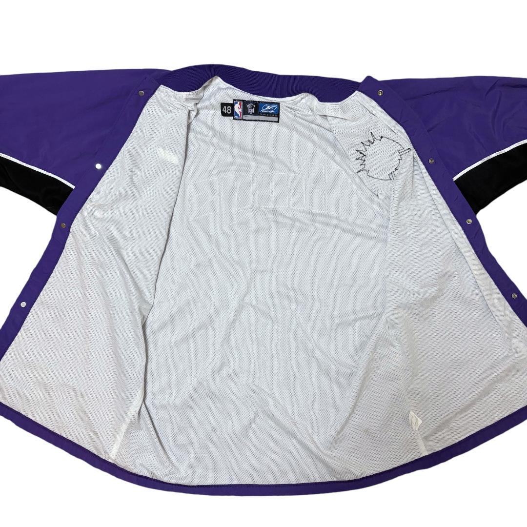 90s USA製 NBAキングス ウォーミングアップウェア パープル2XL