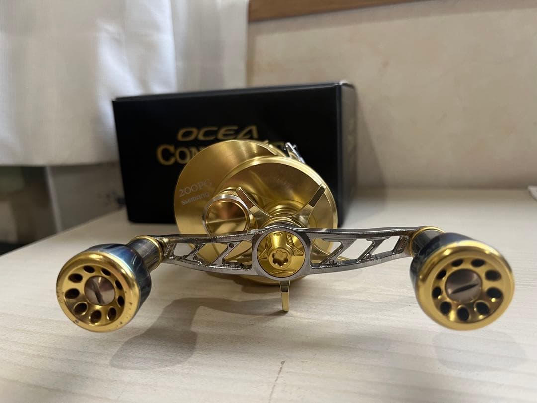 ★☆シマノ 15 オシアコンクエスト 200PG ライン付　カスタム　美品