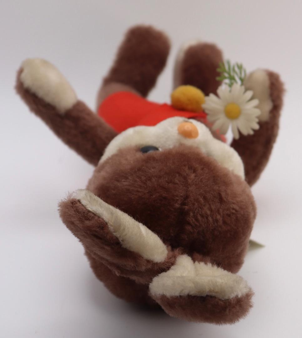 シュコー・ビゴベロ1964年代 ウサギ男の子 ぬいぐるみ 赤いオーバーオール