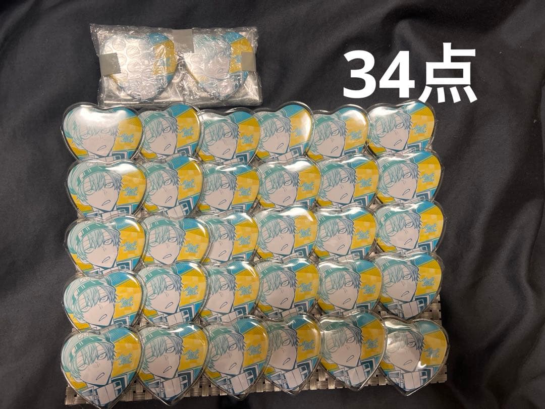 囲　岬 桃源暗鬼　　缶バッジ　34点　カバー付き ハート缶バッジ　最終値下げ