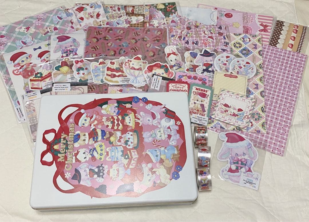 ayyjewelアイジュエル様クリスマスワーク缶 デザペ・メモ・テープセット