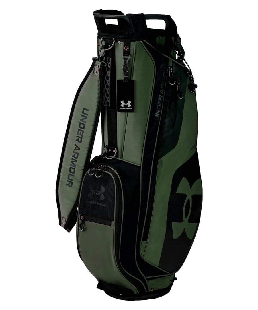 【新品未使用】アンダーアーマー ドライブ スタンド バッグ ゴルフ　白　緑　黒