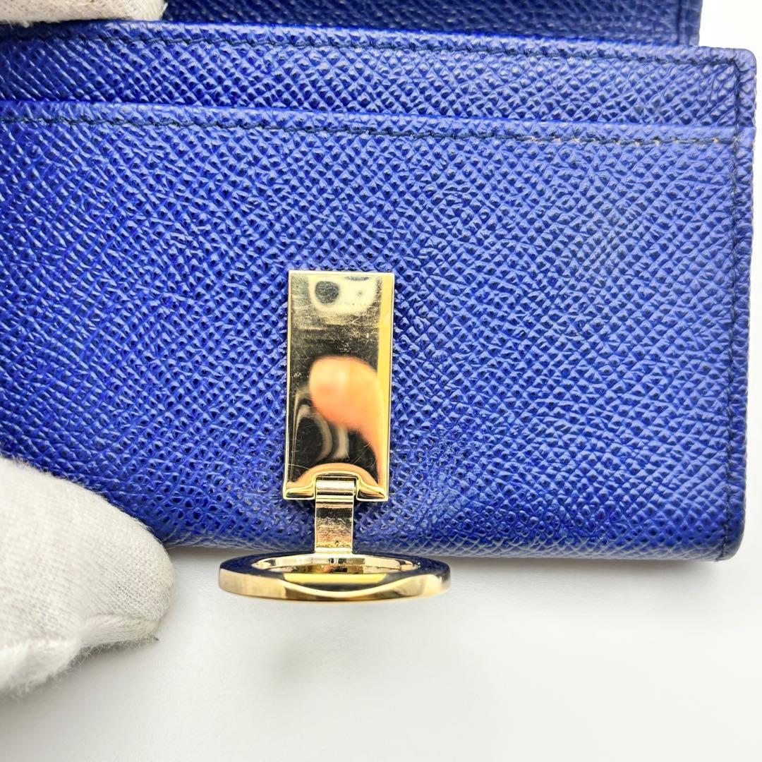 美品✨ブルガリ 名刺入れ カードケース ロゴクリップ ビーゼロワン ネイビー