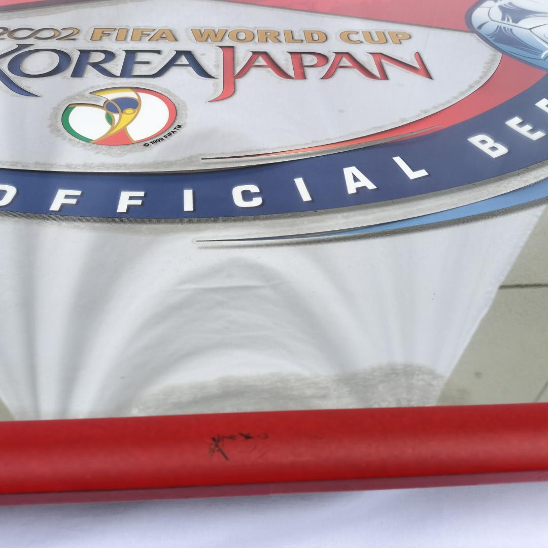 バドワイザー 特大パブミラー 85cm　2002年FIFAワールドカップ記念