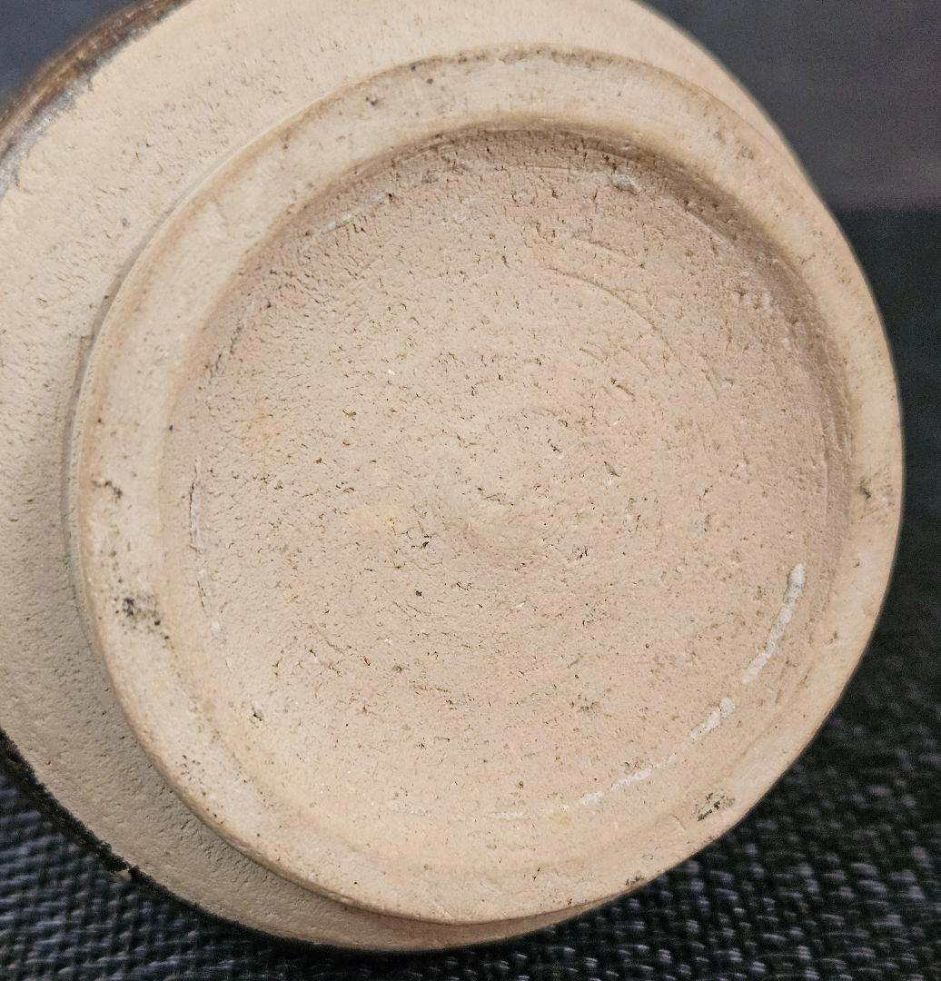 時代古作品❗】タイ古陶磁器　東南アジア古陶磁器　宋胡録　鉄釉　花入れ　海上がり品