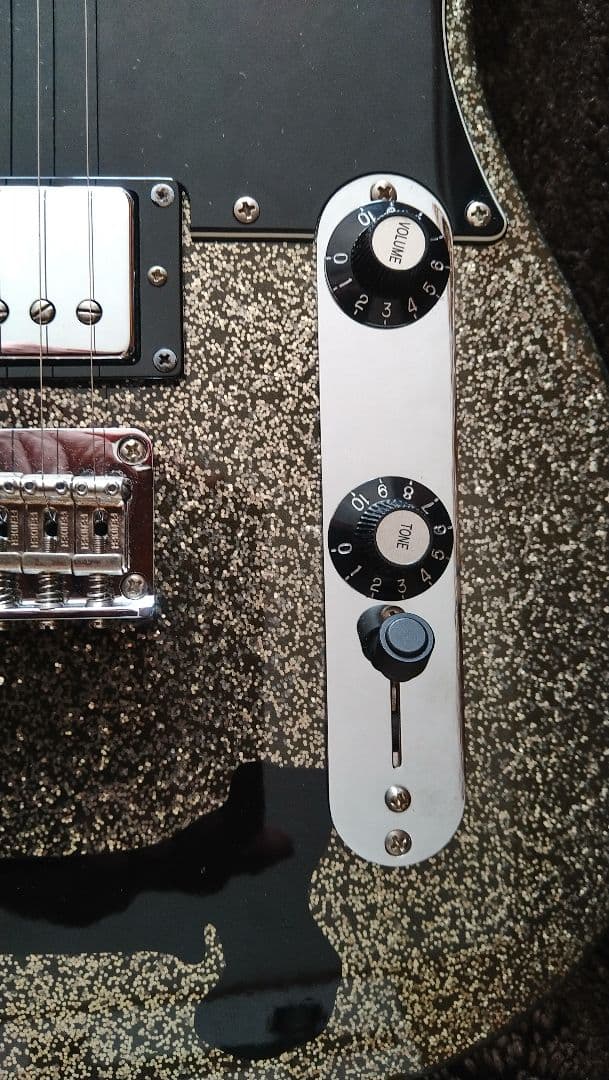 SQUIER　テレキャスター SCANDAL HARUNA スカル柄