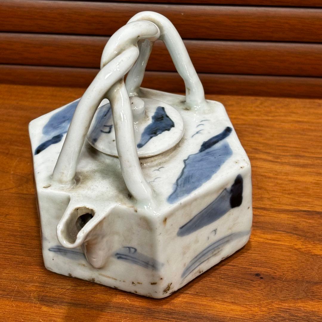 中国　古染　水注　中国で購入