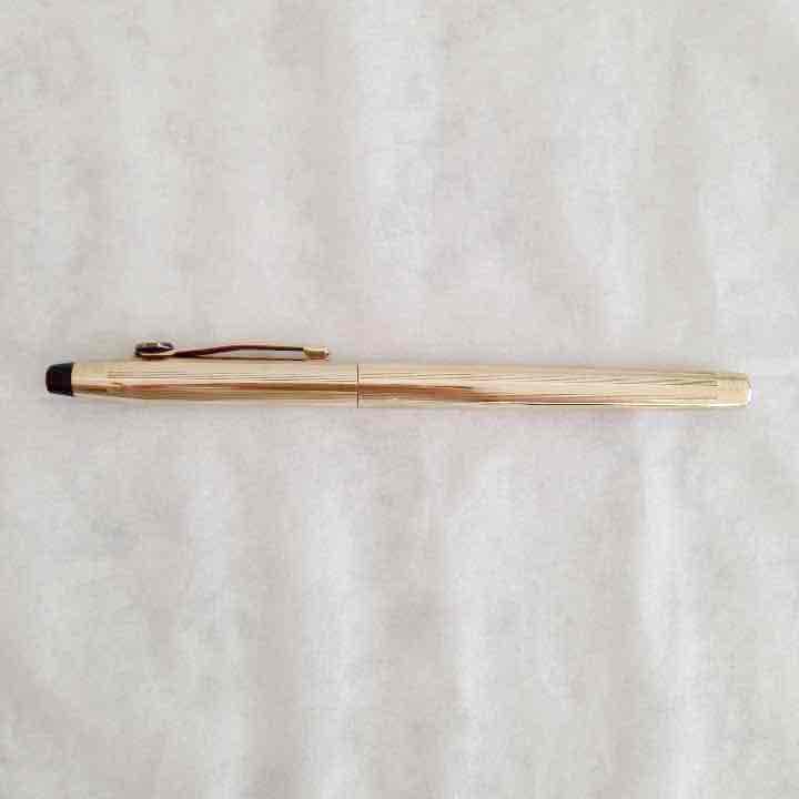 訳あり定価2.5万10金クロス ボールペン フェルトタイプ