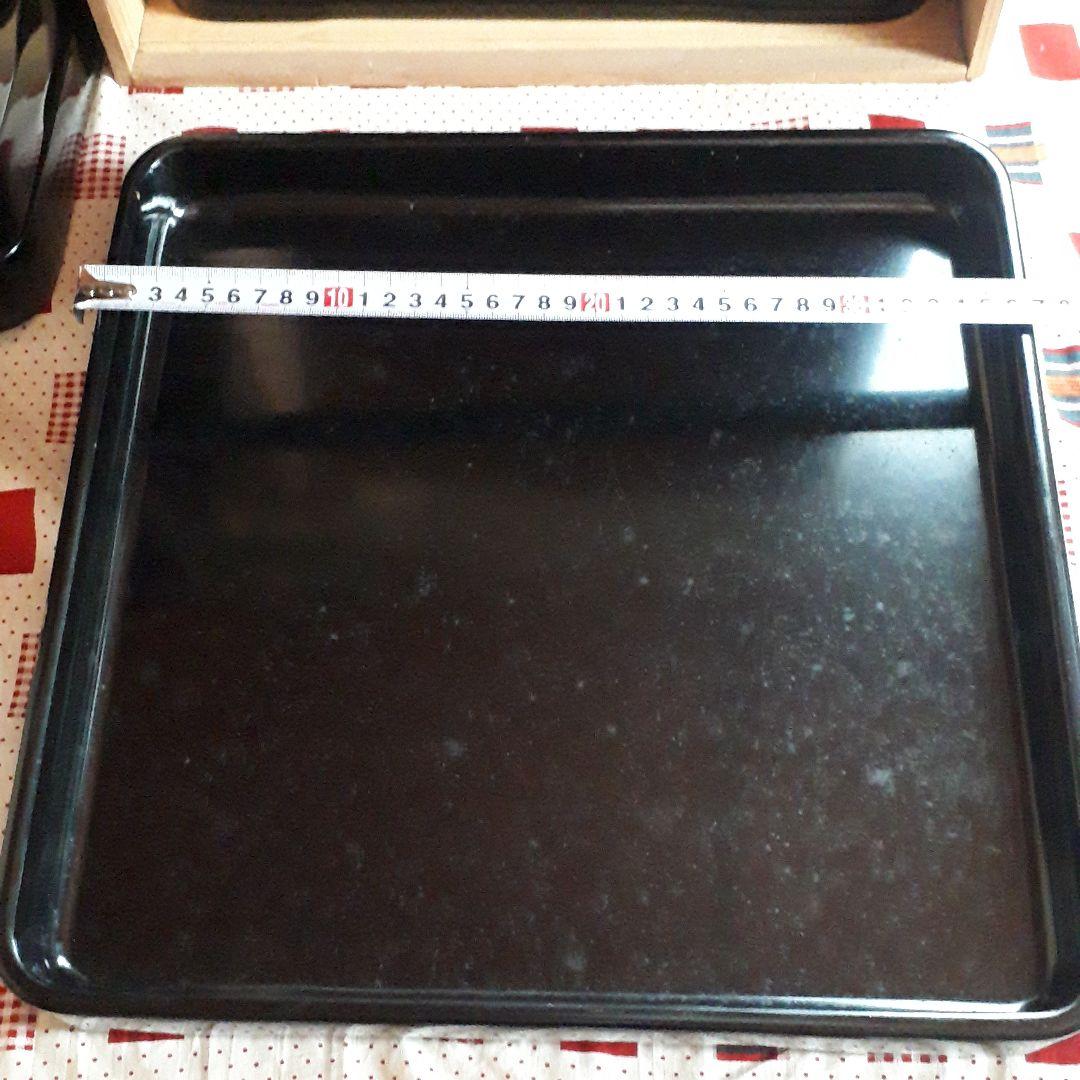 昭和レトロ　木箱入り　輪島塗　お膳　10客　漆器　お盆