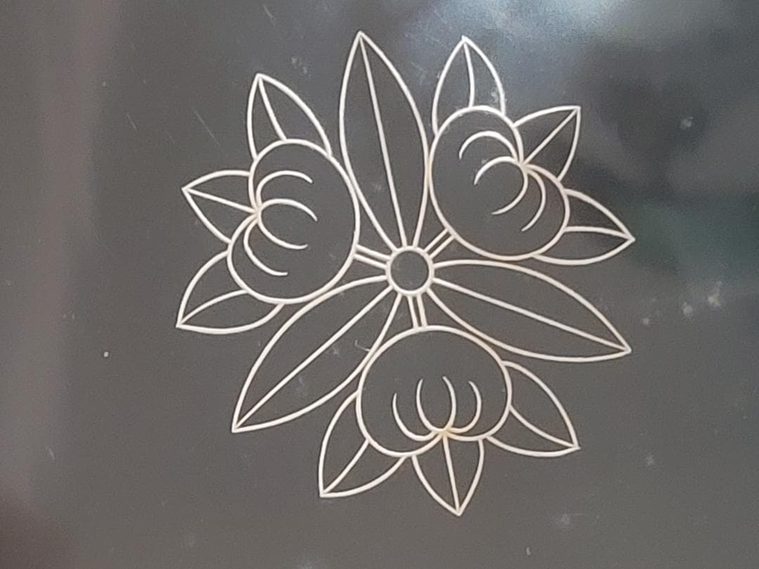 纏枝蓮花紋 蒔絵 四方 蓋物 古美術 DT326