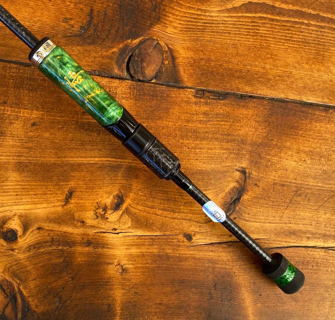 スピニングロッド　S662L バスロッド　バス釣り　トラウト　ウッドグリップ