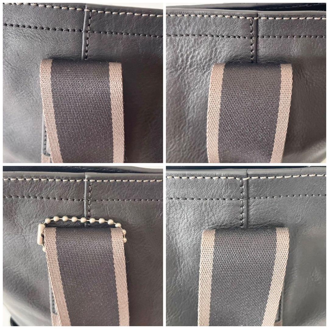 【極美品】COACH メンズ 2wayビジネスバッグ ヘリテージ 黒