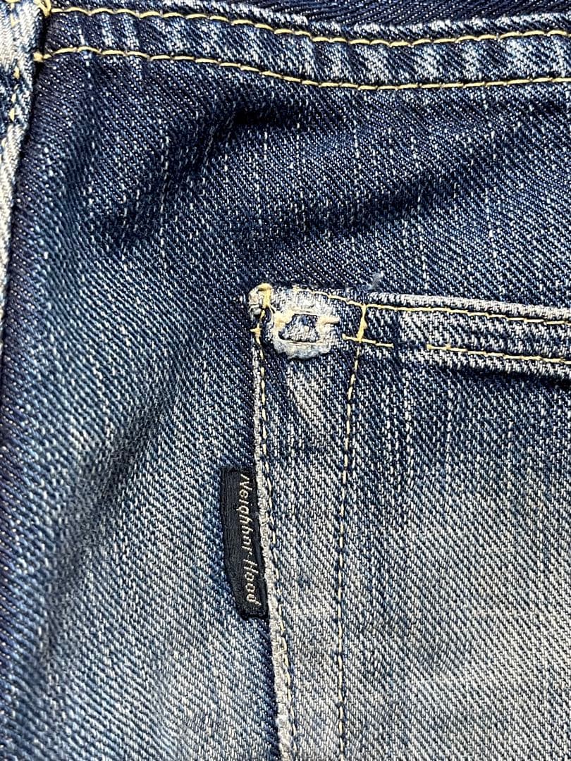 よこ スカルタグ 初期 90s ネイバーフッド ジーンズ デニムパンツ