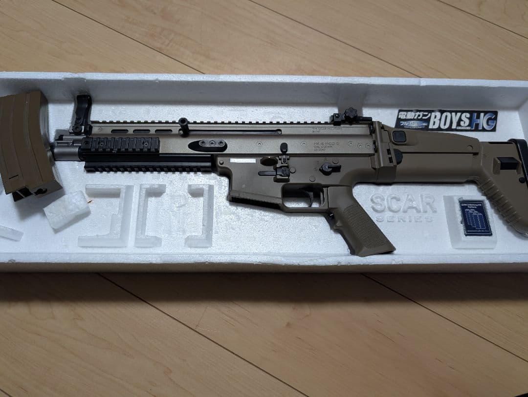 BOYS HG SCAR-L CQC 電動ガン タンカラー動作確認済(ジャンク)