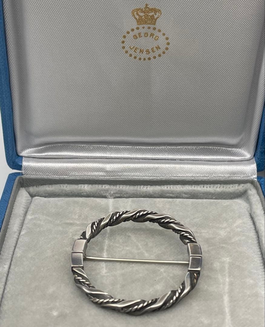 【美品】  デザイン ブローチ シルバー925 年代物