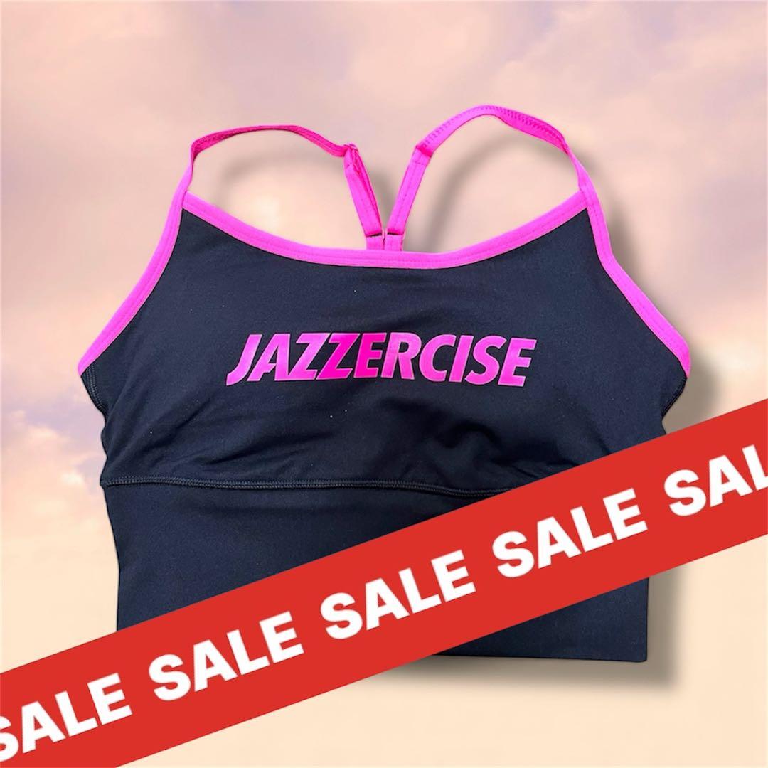 JAZZERCISE スポーツブラ 黒/ピンク