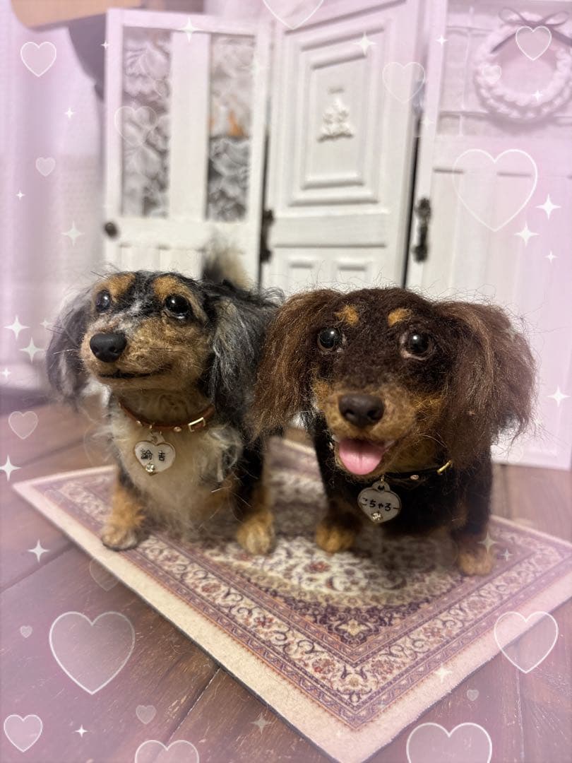 羊毛フェルト　ダックス　panda