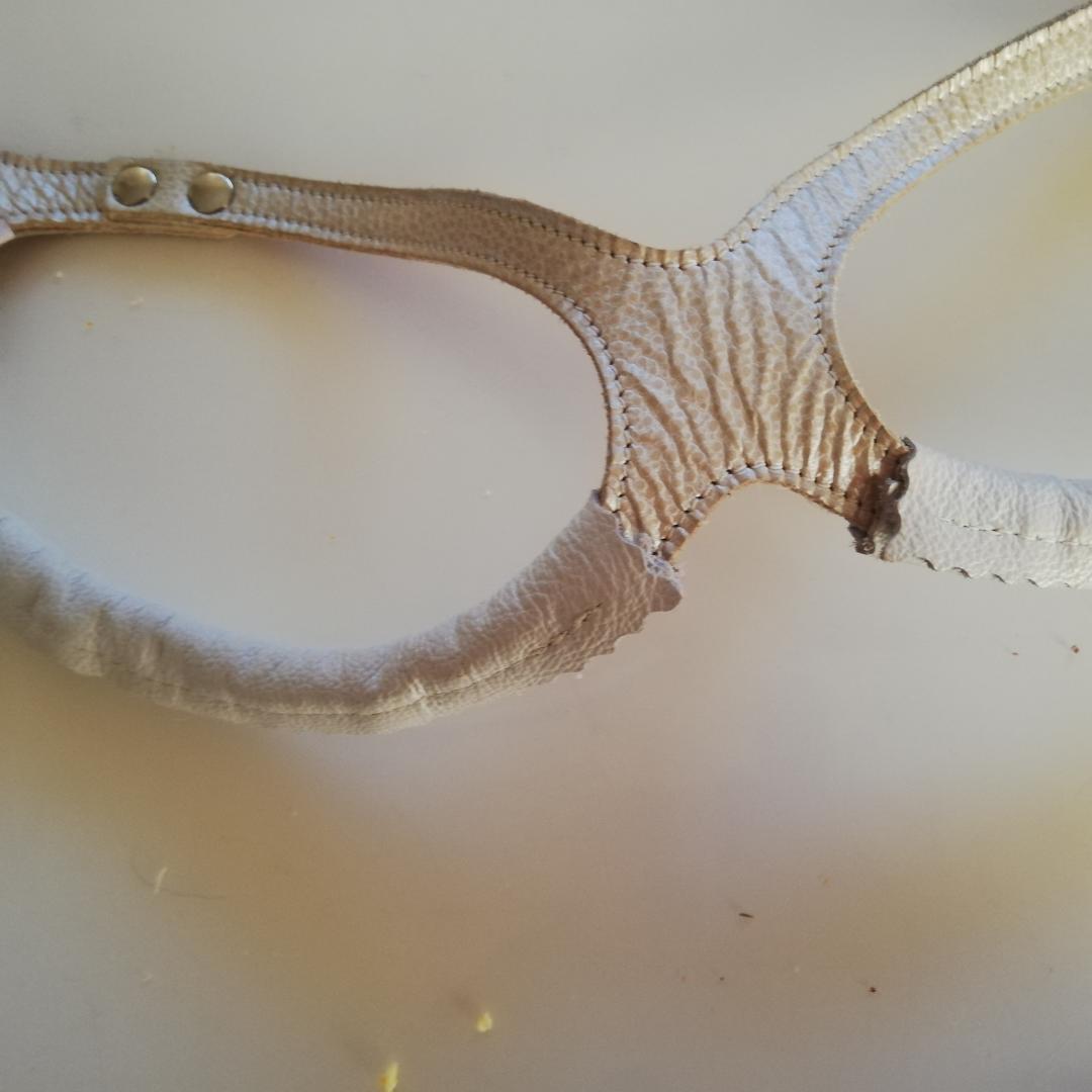 バディーベルト パールホワイト　保護ライナー付　6号