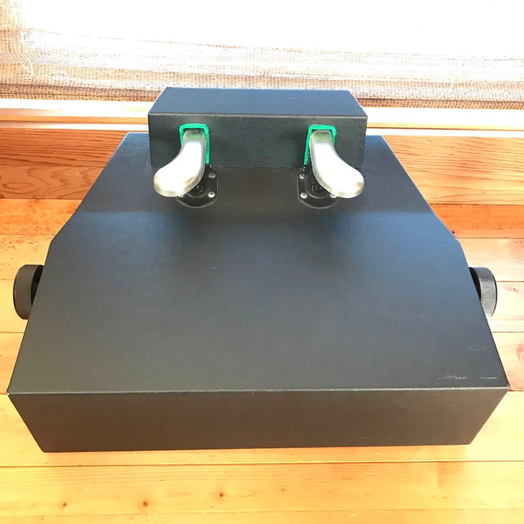 PEACOCKダブルペダル ピアノ補助ペダル ブラック