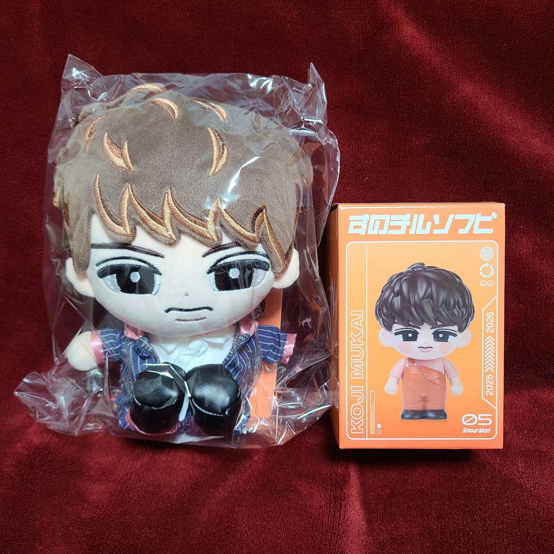  Man　すのチル　BIGぬいぐるみ　ソフビ　セット　向井康二