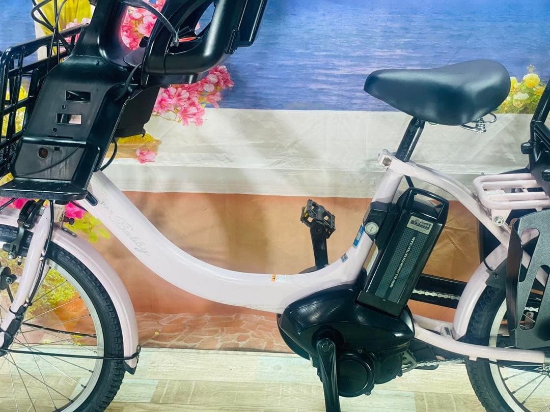 人気モデル！パスバビー12AH⭐️ヤマハ子供乗せ電動アシスト自転車Y3100