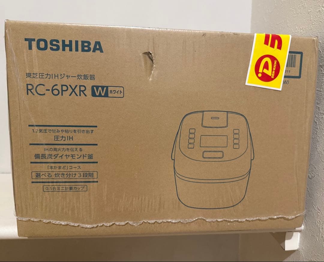 TOSHIBA RC-6PXR(W)ホワイト