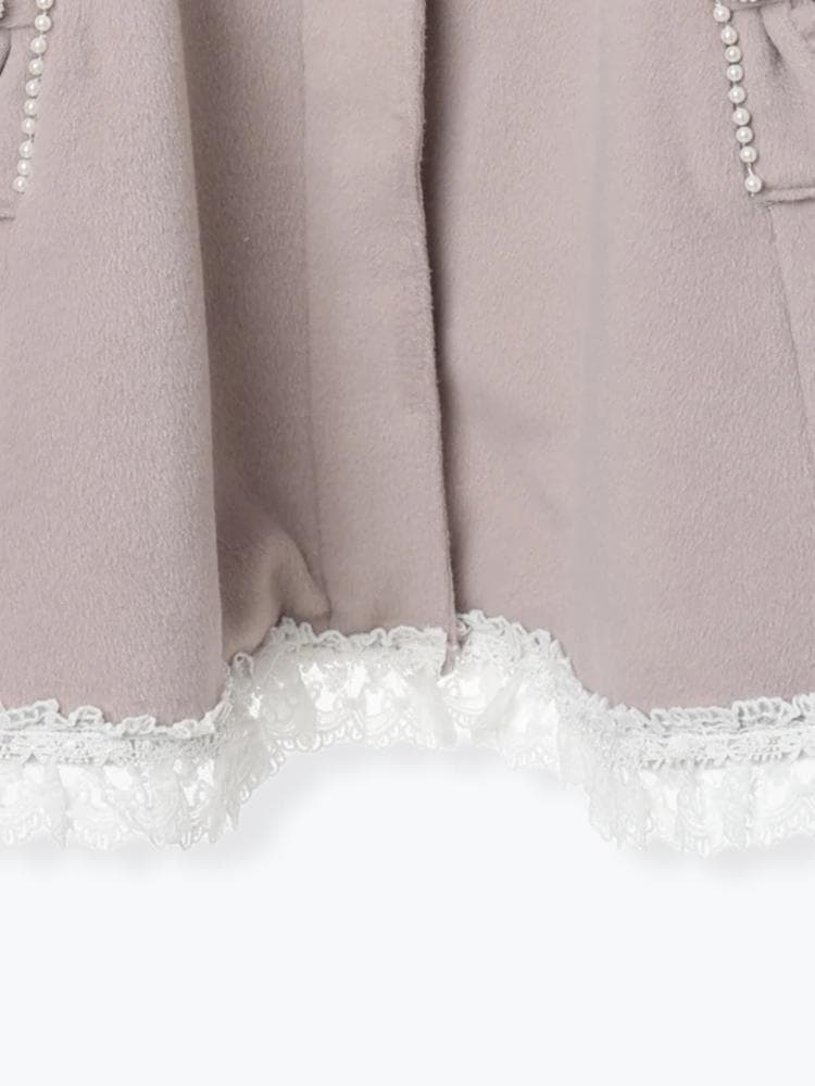 [NOEMIE]新品ケープフリルドーリーフレアコート