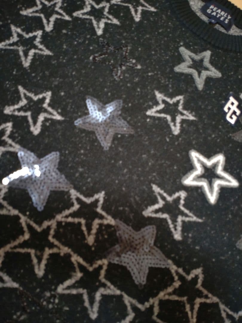 【美品】パーリーゲイツ 星柄ニット Mサイズ