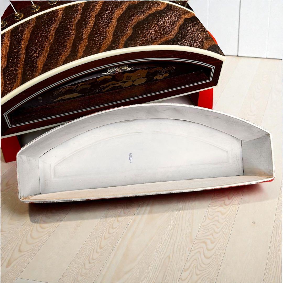 高級琴✨付属品多数✨ フルセット❣️13弦 琴 並甲 木目良好 蒔絵入りケース付き