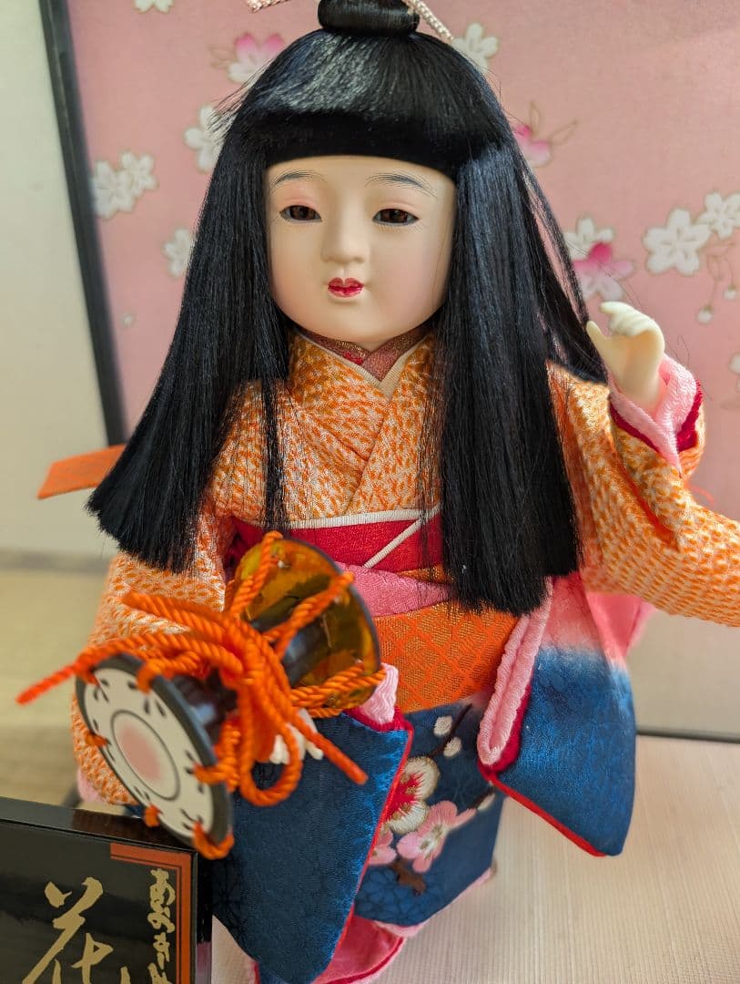 日本人形 伝統的な和服 2体セット