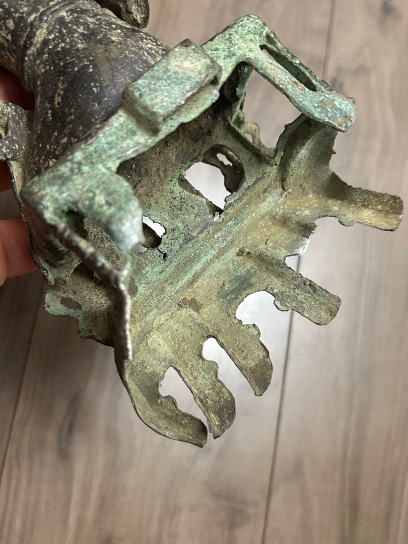 古董 中国明時代 觀音銅像 旧家藏出し