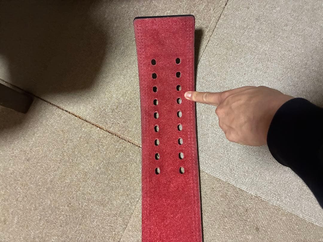 SBD トレーニング・パワーベルト 黒/赤 13mm