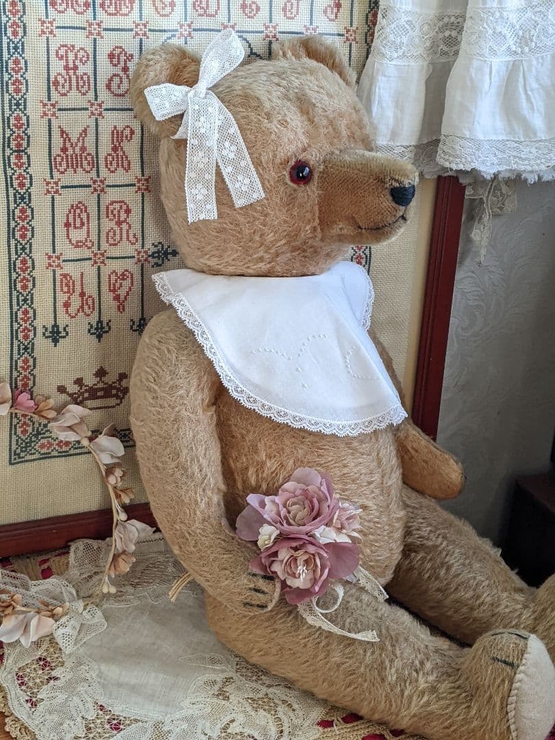 【h】アンティークベア　アンティークテディベア　大きいハーマン