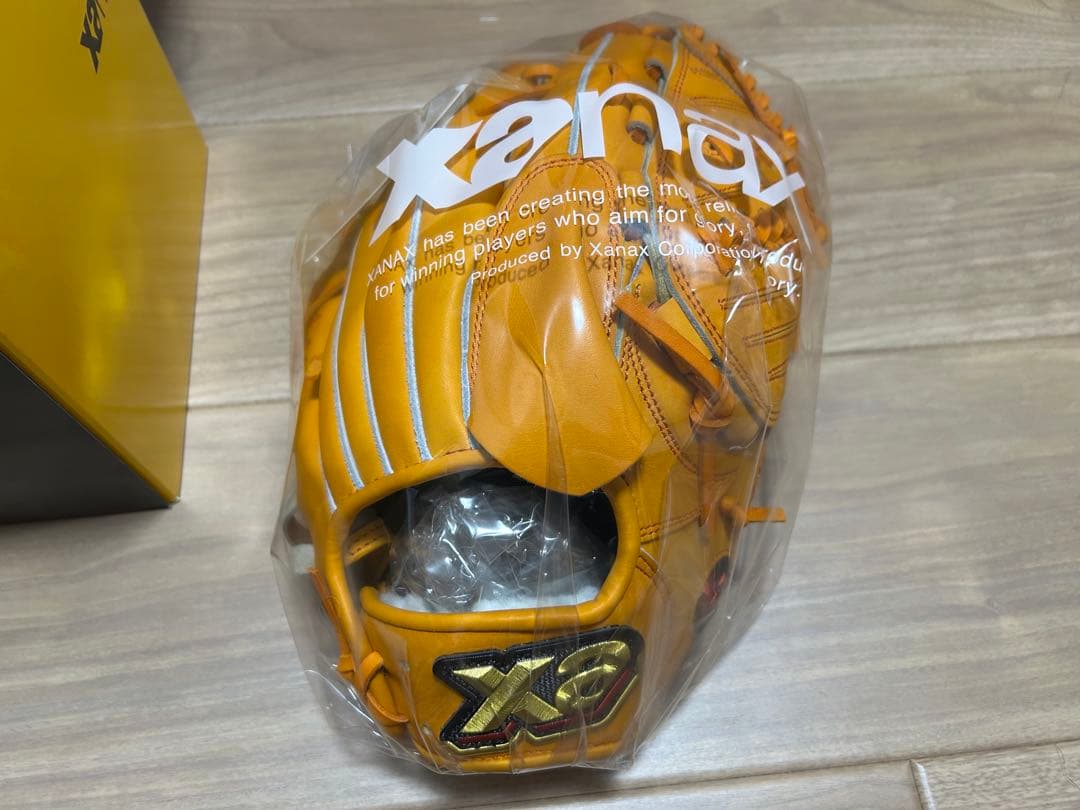 xanax XE 硬式グローブ オレンジ　藤川球児引退記念モデル