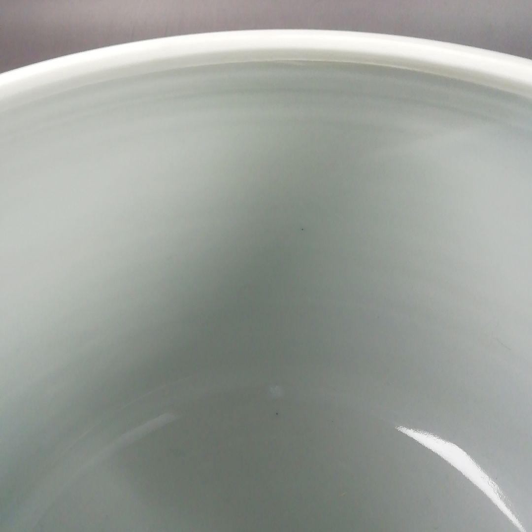 Ｔ８６２　水指　『染付　芋頭』『橋本龍岳 造』　共箱　茶道具