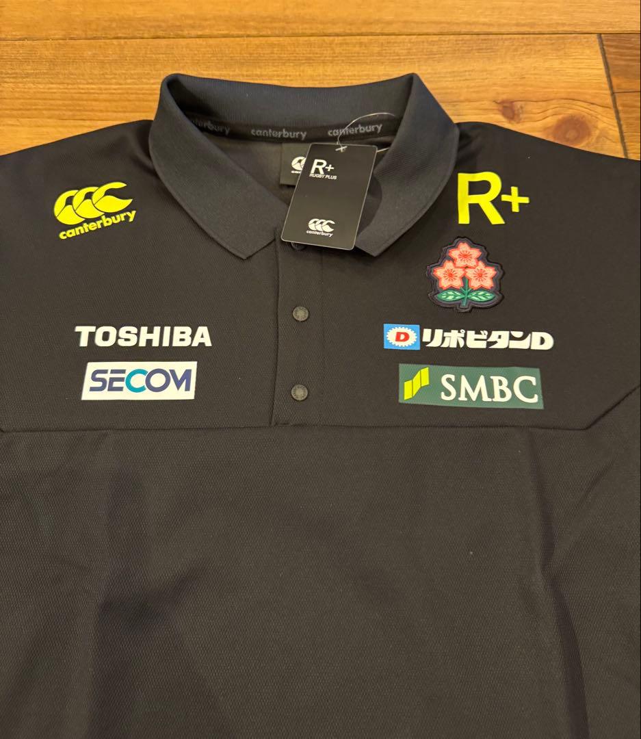新品カンタベリー ラグビー日本代表メディア ポロシャツ3L RP32016