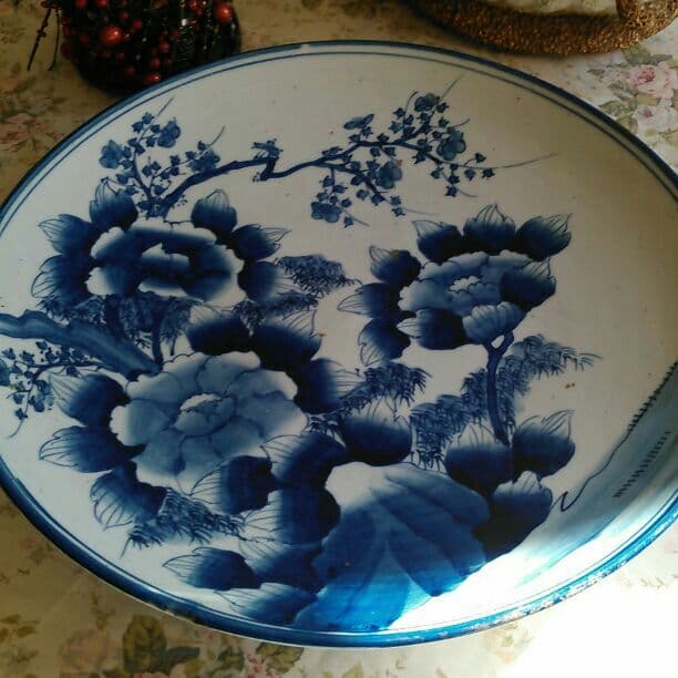明治時代　飾り大皿　46㌢