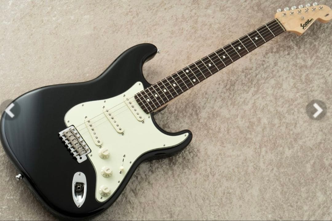 Sonic STR-500F -Black- ハカランダ指板
