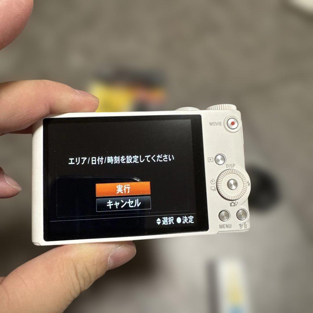 美品　SONY サイバーショット dsc-wx350 （白）　バッテリー2個