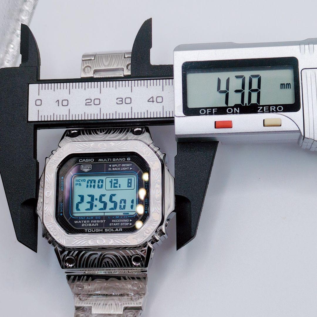 【稼働品】G-SHOCK GW-M5610BA カスタム ペイズリー柄　メタル