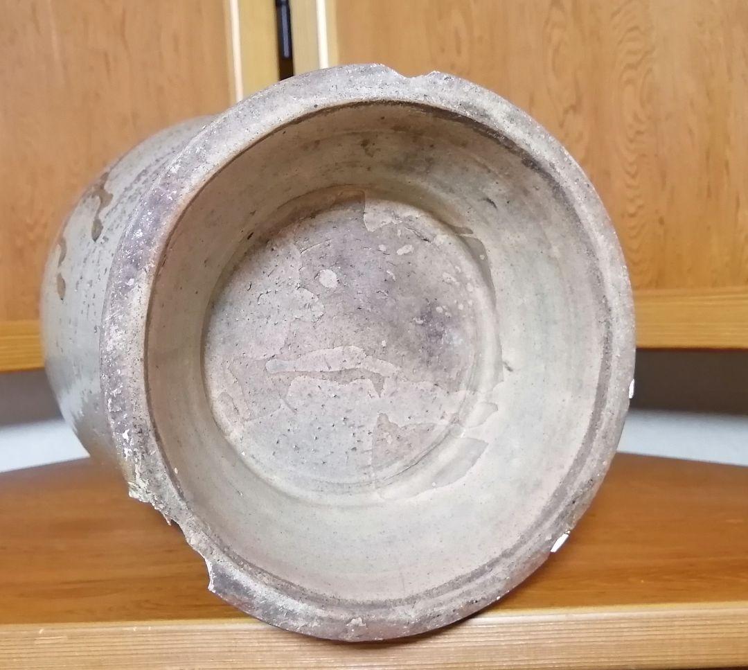 相馬焼　双駒　金彩　双耳大花瓶　希少品　大正期頃　高さ約34cm　骨董　古美術