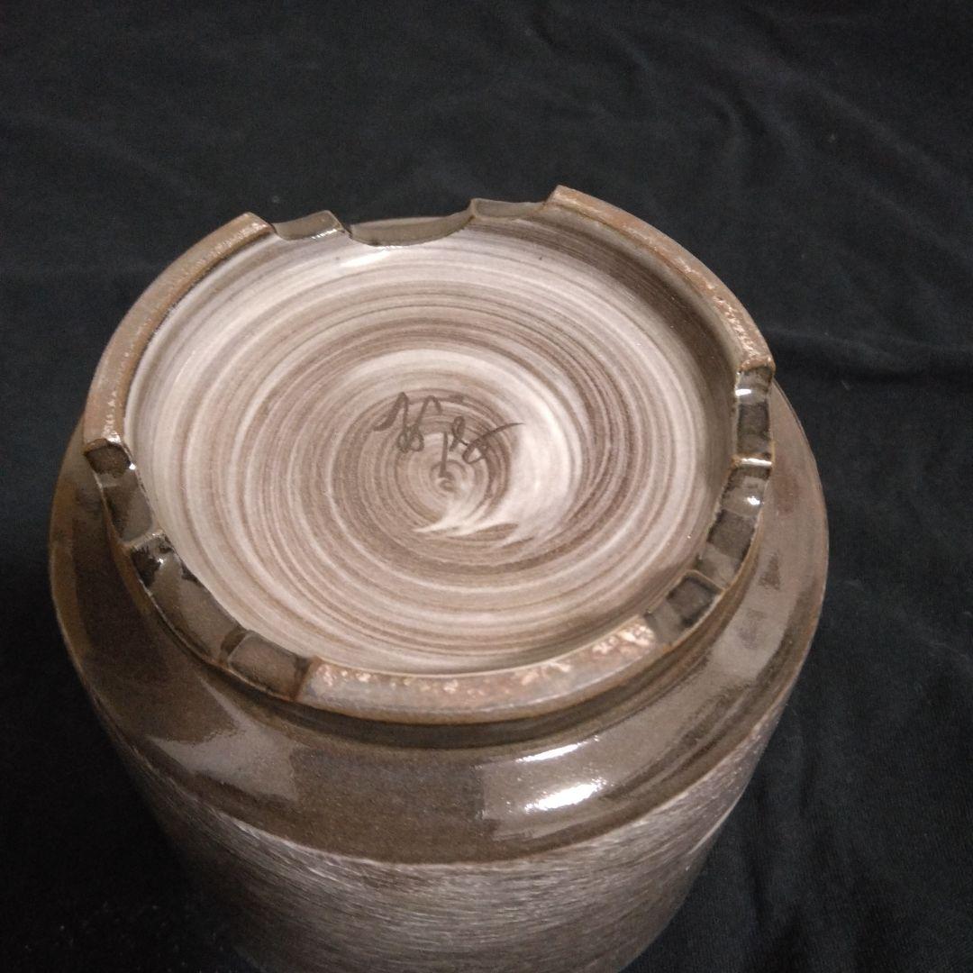 横石臥牛 現川焼 香炉　 共箱付 臥牛窯 鶴　美品