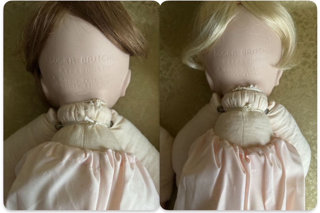 リボーンドール　双子　SUGAR BRITCHES ベビー　ビスクドール　刻印